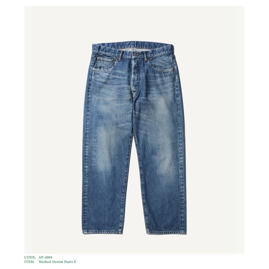 A.PRESSE 25AW Washed Denim Pants E